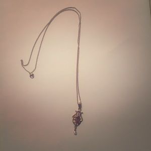 Amathyist gold necklace